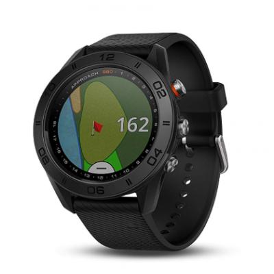 Approach S60, Premium GPS Golf Watch with Touchscreen Display and Full Color CourseView Mapping, Black w/Silicone