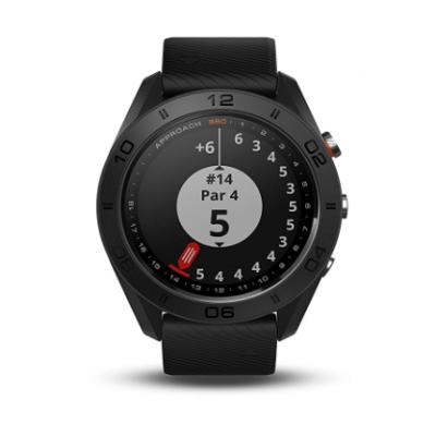 Approach S60, Premium GPS Golf Watch with Touchscreen Display and Full Color CourseView Mapping, Black w/Silicone