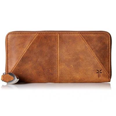 Women's Jacqui Zip Around Leather Wallet Brown