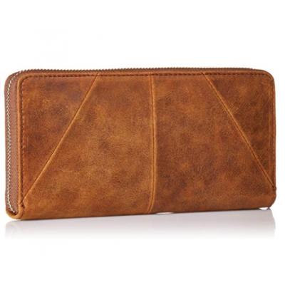 Women's Jacqui Zip Around Leather Wallet Brown