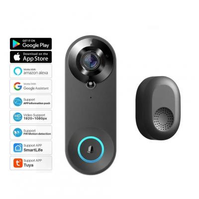 Wireless Doorbell Battery Powered Rechargeable Battery